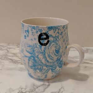 Anthropologie Homegrown Monogram Mug E